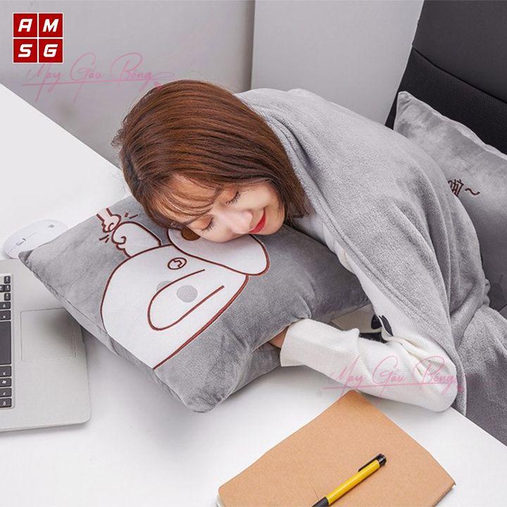 Trang chủ 135 Chăn gối văn phòng đa năng – gối tựa lưng, chăn đắp 2 trong 1 tiện dụng